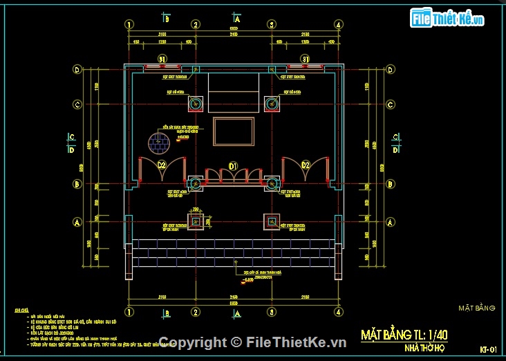 Nhà thờ họ,Nhà thờ họ 3 gian,Nhà thờ họ 3 gian 6.2x6.6m,Nhà thờ họ 6.2x6.6m