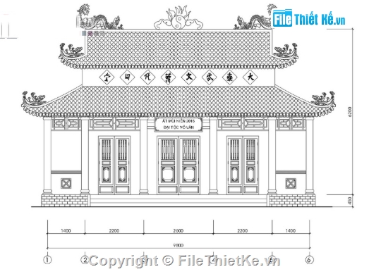 Nhà thờ họ,cad nhà thờ họ,file cad nhà thờ họ,nhà thờ họ file cad