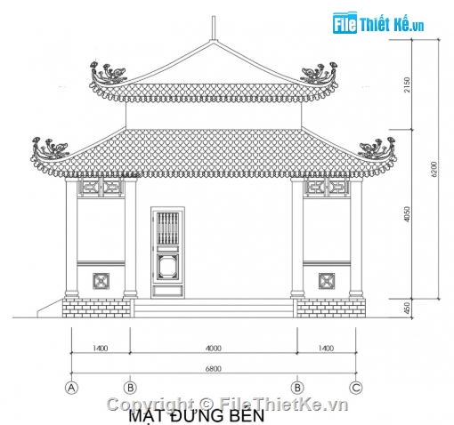 Nhà thờ họ,cad nhà thờ họ,file cad nhà thờ họ,nhà thờ họ file cad