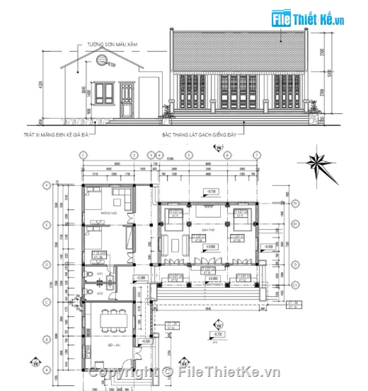Nhà thờ họ,cad nhà thờ họ,file cad nhà thờ họ,nhà thờ họ file cad