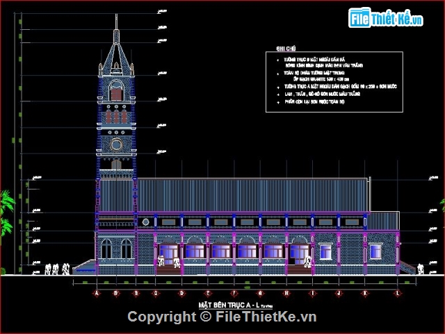 kiến trúc nhà thờ,bản vẽ nhà thờ,nhà thờ thiên chúa giáo,nhà thờ thiên chúa giáo Tân Đông