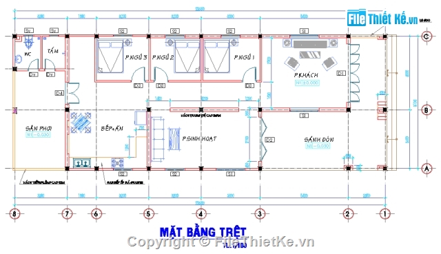 nhà trệt mái tole,nhà diện tích 190m2,mẫu nhà cột hàng 3