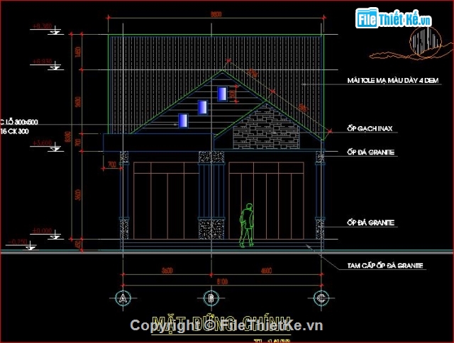 nhà trệt mái tole,nhà diện tích 190m2,mẫu nhà cột hàng 3