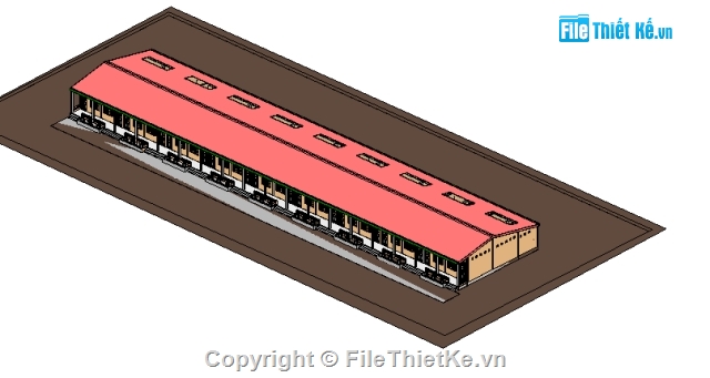 nhà ở công nhân,nhà trọ công nhân,revit nhà trọ,bản vẽ nhà trọ,nhà trọ bình dân,khu trọ