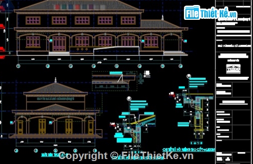 file cad nhà văn hóa,nhà văn hóa file cad,Nhà văn hóa Autocad