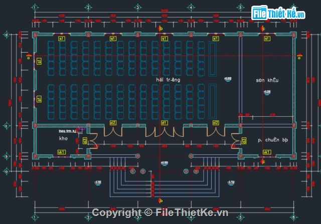 Nhà vệ sinh,nhà văn hóa thôn,Nhà văn hóa Autocad