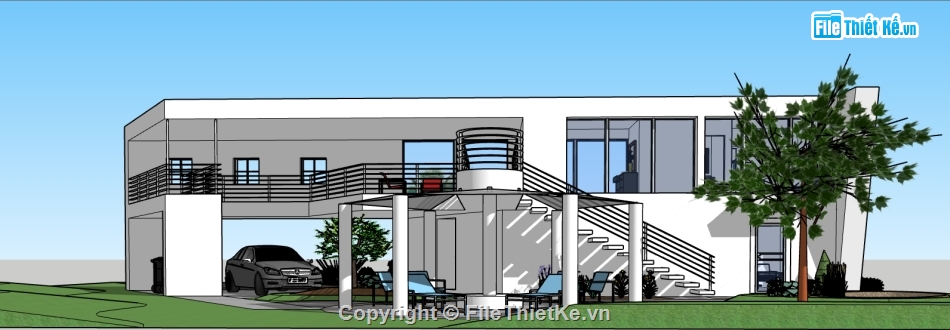 nhà văn phòng,model sketchup nhà văn phòng,model văn phòng,file 3d nhà văn phòng,model su nhà văn phòng