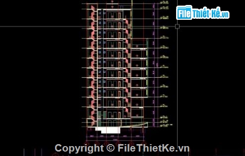 văn phòng cho thuê 11 tầng,văn phòng 11 tầng,file cad văn phòng 11 tầng,tòa nhà văn phòng