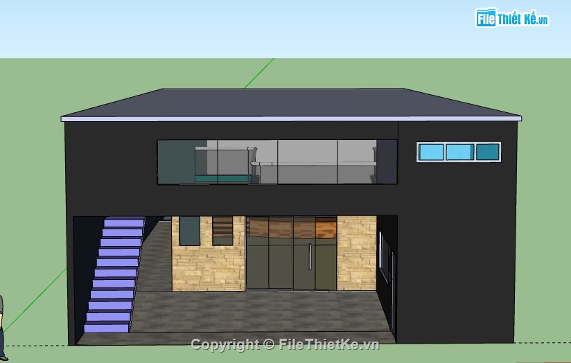 Nhà văn phòng cho thuê,file sketchup nhà văn phòng,nhà văn phòng cho thuê,file su nhà văn phòng,nhà văn phòng file su