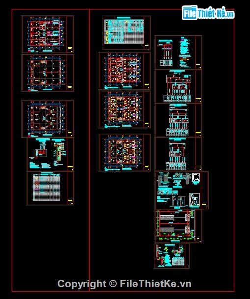 kiến trúc văn phòng 17x20m,file cad nhà văn phòng,nhà 3 tầng kinh doanh,nhà phố kinh doanh