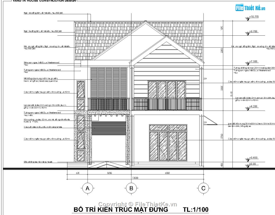 file cad nhà vườn 2 tầng,bản vẽ nhà vườn 2 tầng,thiết kế nhà vườn 2 tầng,su và 2dmax nhà vườn 2 tầng,nhà vườn 2 tầng 9.5x14.35m