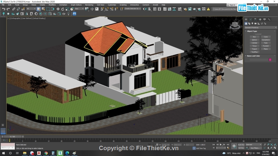 file cad nhà vườn 2 tầng,bản vẽ nhà vườn 2 tầng,thiết kế nhà vườn 2 tầng,su và 2dmax nhà vườn 2 tầng,nhà vườn 2 tầng 9.5x14.35m