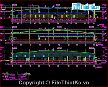 nhà xưởng thép zamil khẩu độ 72m,Nhà xưởng 72x140m,Nhà xưởng 2 tầng khẩu độ 72m,nhà xưởng dệt may khẩu độ lớn,thiết kế nhà xưởng,bộ bản vẽ nhà xưởng