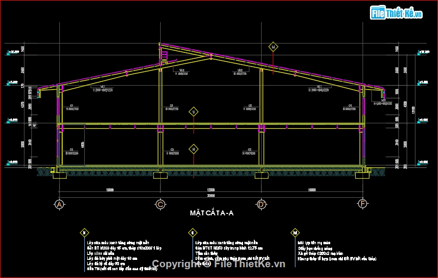 Nhà xưởng 2 tầng,Nhà xưởng 2 tầng khẩu độ 32m,Nhà xưởng 2 tầng 1500m2,Nhà kho 2 tầng,Nhà xưởng kết cấu thép 32x45m