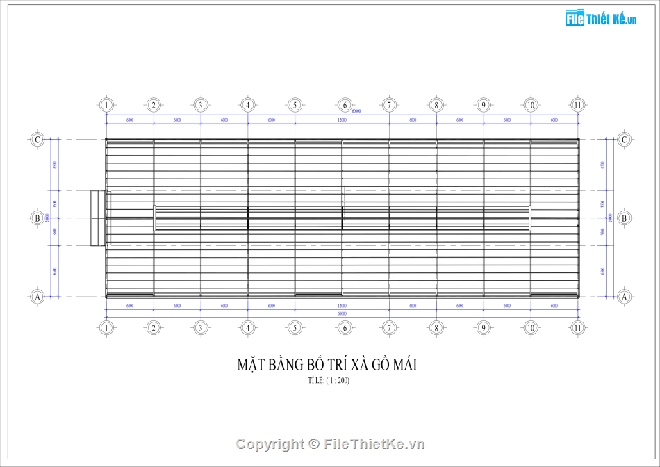 cad nhà xưởng khung zamil,Nhà xưởng 1 tầng,Nhà xưởng 20x60m,bản vẽ nhà xưởng,nhà xưởng khung thép