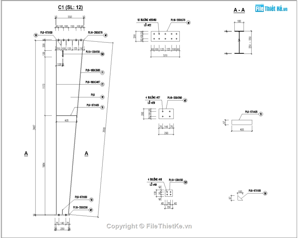 kết cấu thép,Nhà xưởng 20x30m,Nhà xưởng thép,kết cấu,full kiến trúc,thép