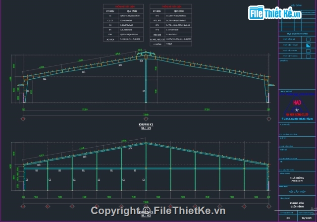 bản vẽ nhà xưởng,nhà xưởng 75x116m,kết cấu nhà xưởng,kiến trúc nhà xưởng,mẫu nhà xưởng