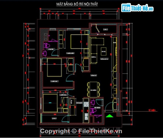 nội thất chung cư,cad nội thất chung cư,file cad nội thất chung cư