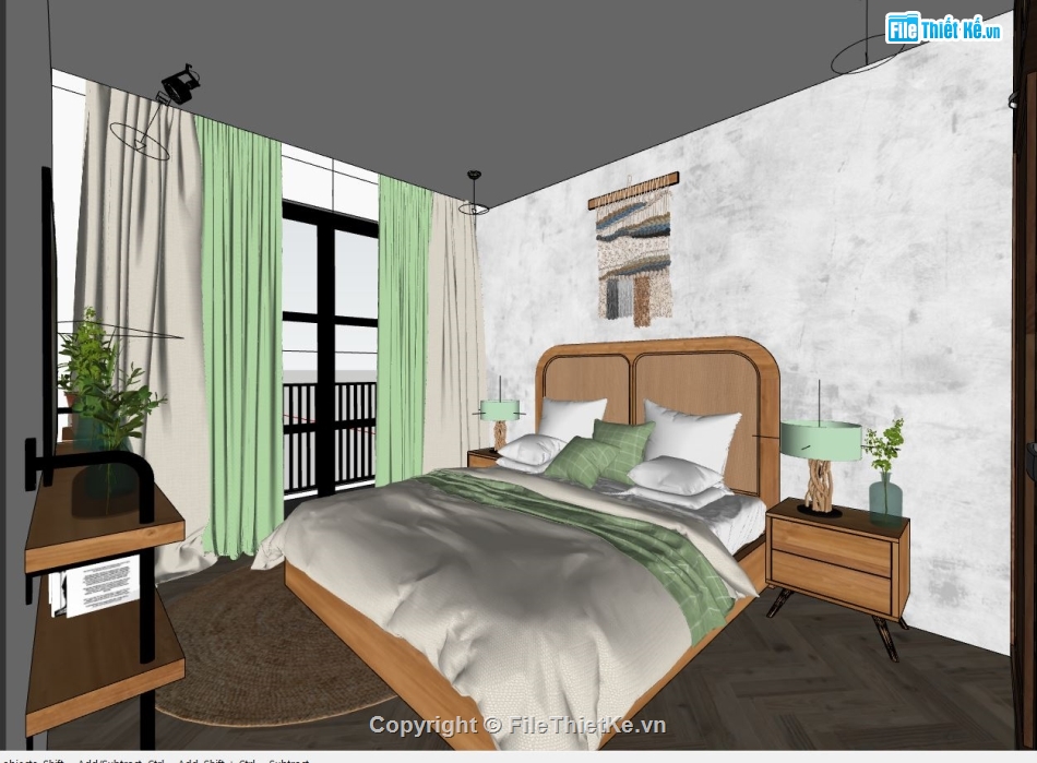 chung cư mini,sketchup nội thất chung cư,model su nội thất chung cư,mẫu nội thất chung cư