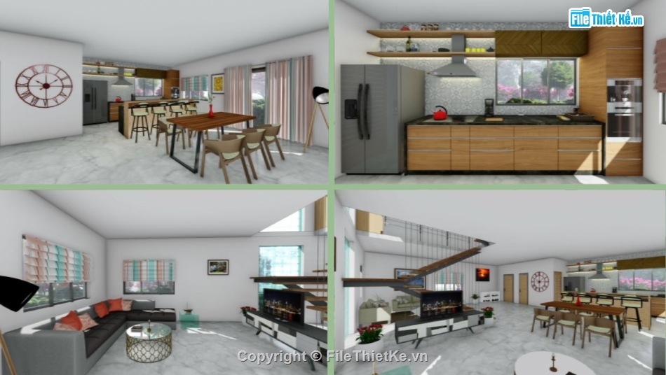 file sketchup phòng bếp,model su phòng bếp,nội thất phòng bếp,phòng bếp model su