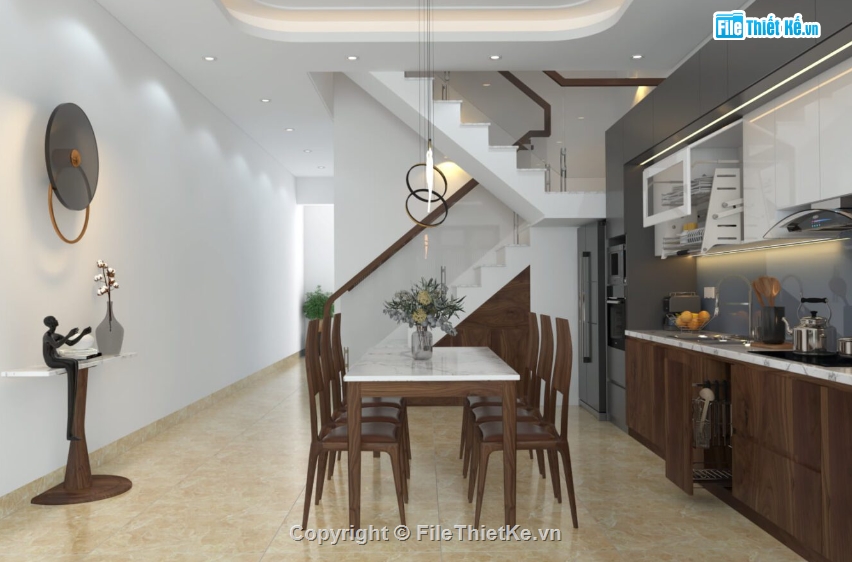 model sketchup nội thất khách bếp,mẫu thiết kế nội thất khách bếp,nội thất khách bếp sketchup,nội thất khách bếp hiện đại