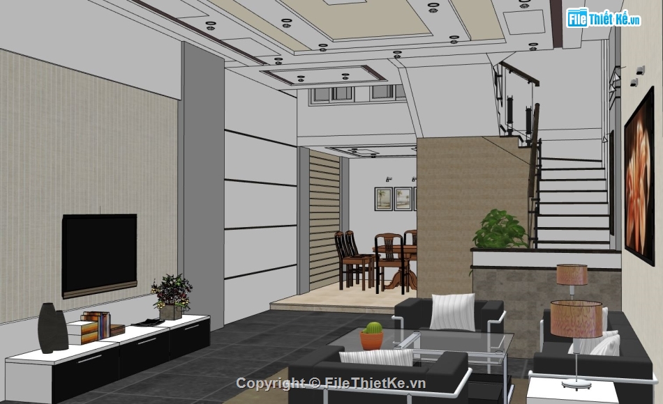 file sketchup phòng khách,phòng khách dựng sketchup,sketchup phòng khách,file su phòng khách,phòng khách file sketchup