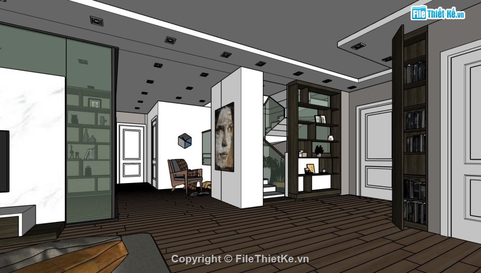 file sketchup phòng khách,sketchup phòng khách,phòng khách file sketchup,file su phòng khách,phòng khách model su