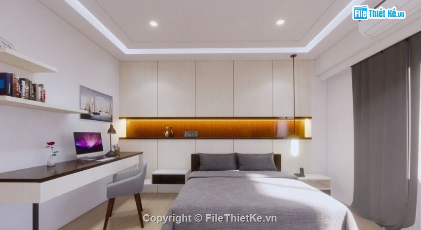 file sketchup phòng ngủ,Nội thất phòng ngủ sketchup,phòng ngủ sketchup,Nội thất file sketchup,Phòng ngủ model su