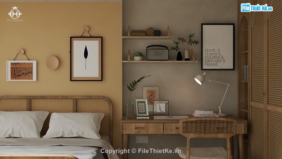 nội thất phòng ngủ sketchup,mẫu nội thất phòng ngủ,model su nội thất phòng ngủ