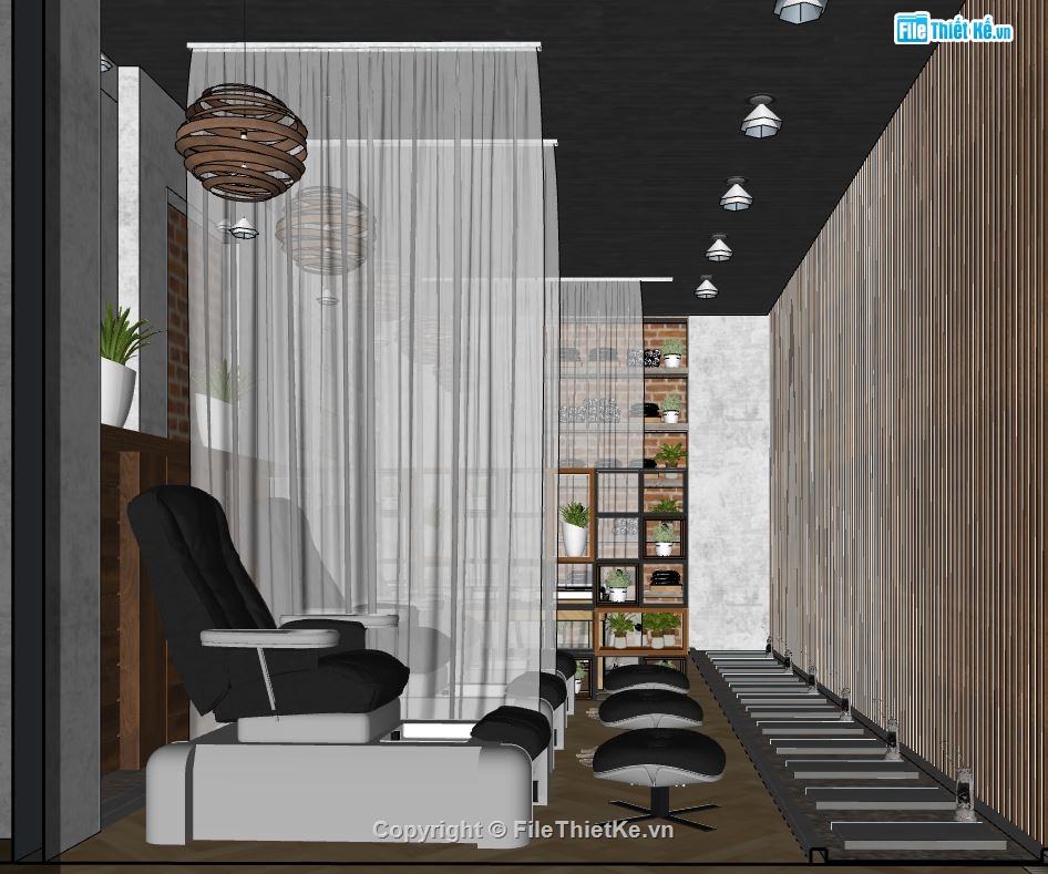 Nội thất file sketchup,nội thất spa,file nội thất spa,sketchup nội thất spa