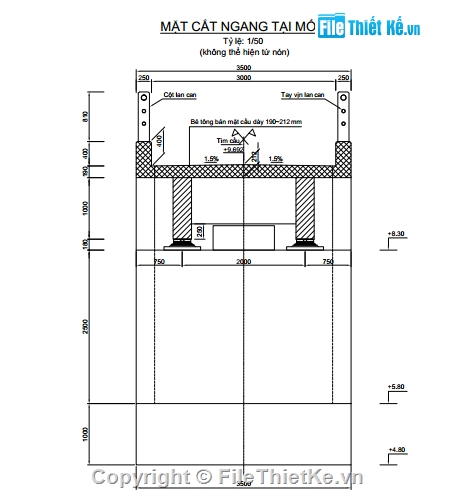 hồ sơ thiết kế,cầu miền núi,dầm T lắp ghép,dầm T thường,Lramp,18m