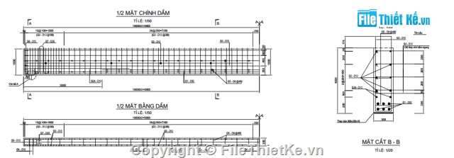 hồ sơ thiết kế,cầu miền núi,dầm T lắp ghép,dầm T thường,Lramp,18m