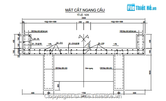 hồ sơ thiết kế,cầu miền núi,dầm T lắp ghép,dầm T thường,Lramp,18m