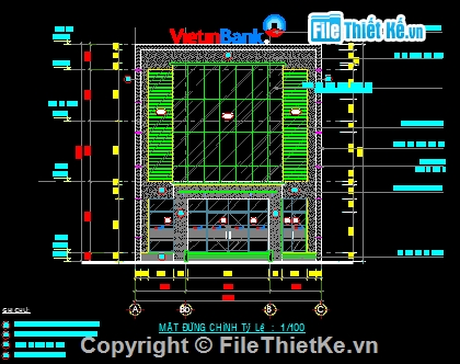 full hồ sơ thiết kế,ngân hàng,pgd ngân hàng,cad ngân hàng