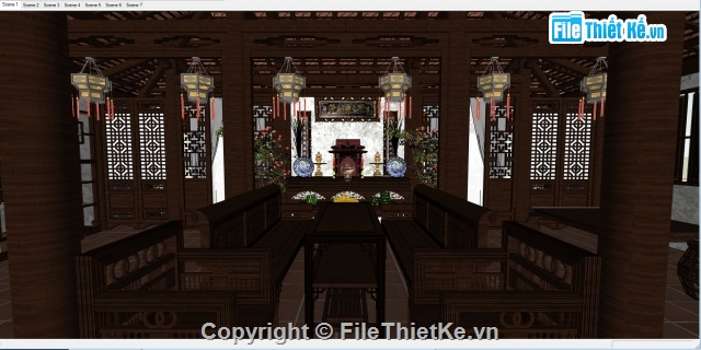 file 3d sketchup,file sketchup nhà phố,nhà 3d
