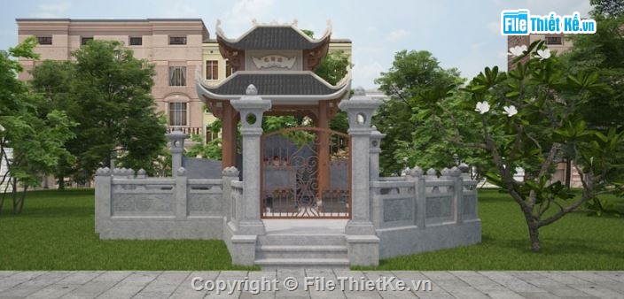 thiết kế lăng mộ,lăng mộ 3d,phối cảnh lăng mộ