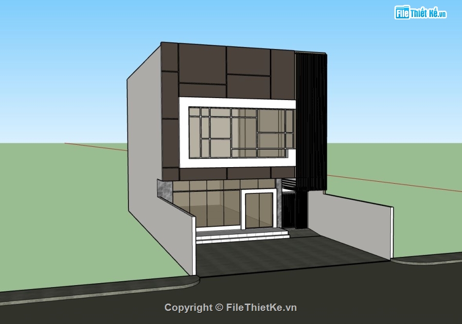 biệt thự 2 tầng,Phối cảnh biệt thự,model su biệt thự 2 tầng,mẫu biệt thự hiện đại