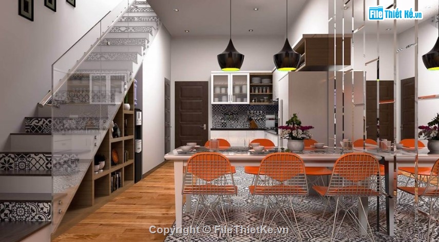 phòng bếp sketchup,file 3d sketchup phòng bếp,file sketchup phòng bếp