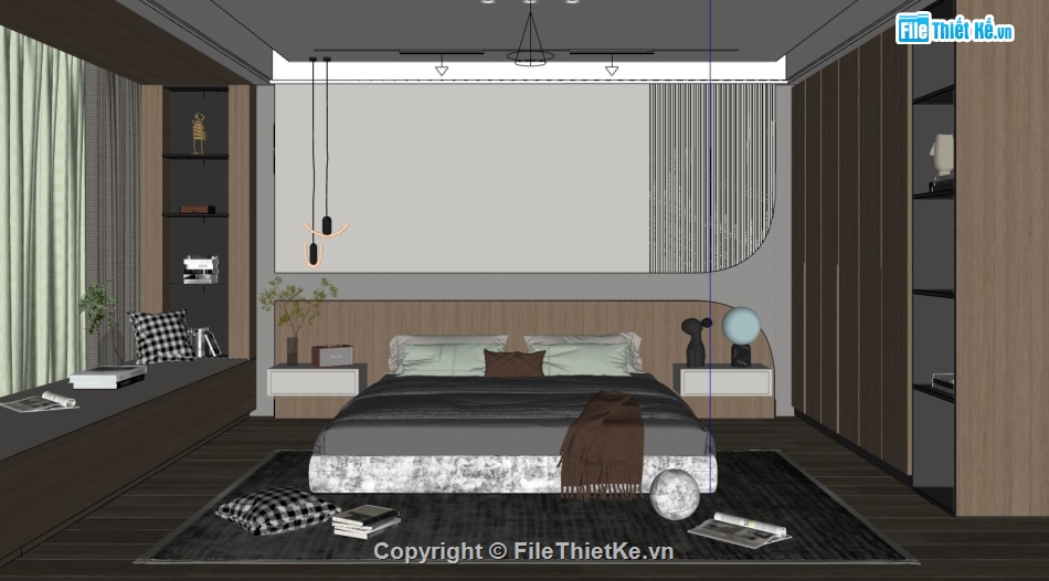 sketchup Phòng ngủ,Phòng ngủ file sketchup,file sketchup phòng ngủ,Phòng ngủ  file Sketchup