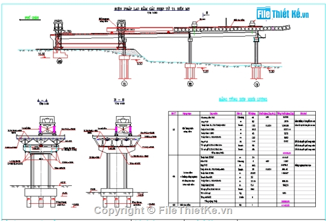 bản vẽ lao dầm,chế tạo dầm i,bptc dầm i33