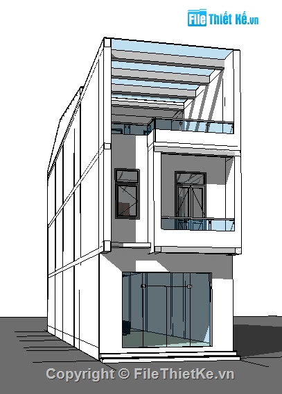 nhà phố 3 tầng,nhà 3 tầng,nhà kích thước 5 x 20m