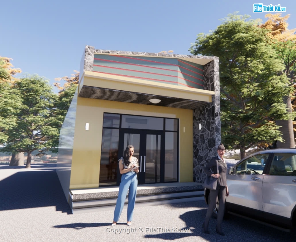 nhà 1 tầng,nhà kích thước 5 x 20m,nhà phố kích thước 5 x 20m