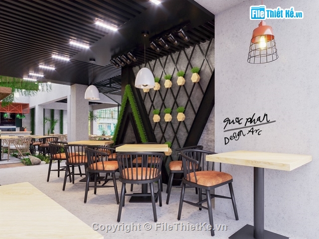 quán cafe,Nội thất quán ba Sketchup,nội thất quán cafe,quán bán cafe,quán cà fe