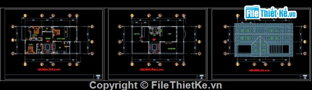 biệt thự 3 tầng kích thước 7.8x14.8,bản vẽ biệt thự kích thước 7.8x14.8 cao 3 tầng,biệt thự 3 tầng đẹp