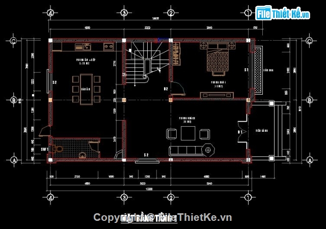 Phương án thiết kế biệt thự Tân cổ điển 3 tầng,Bản vẽ biệt thự Tân cổ điển,file sketchup biệt thự tân cổ điển,Biệt thự tân cổ điển