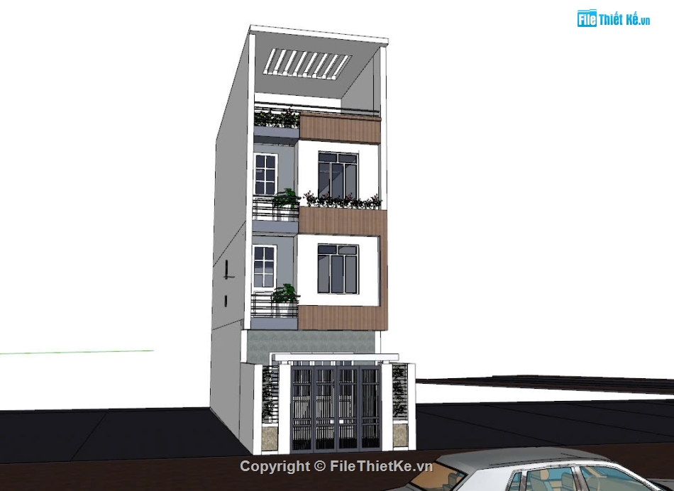 nhà 5 x 15m,Nhà phố 4 tầng KT 5x15m,Mẫu nhà phố mặt tiền 5m,Nhà phố 3.5 tầng kích thước 5x15m