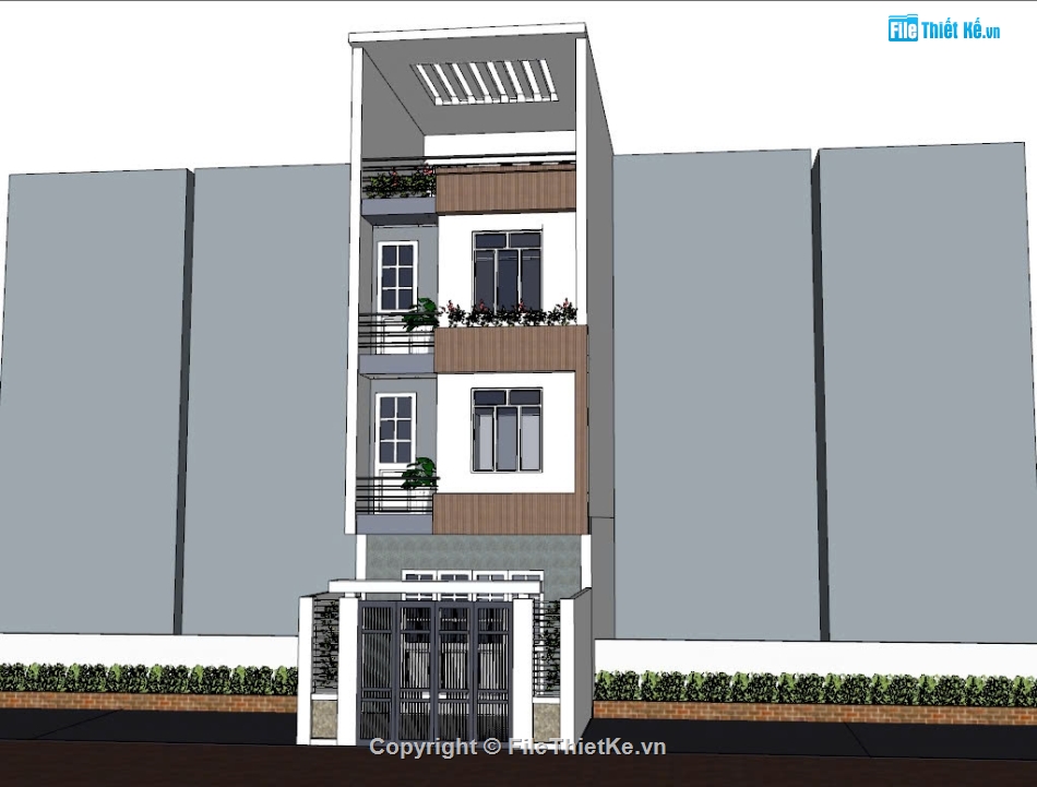 nhà 5 x 15m,Nhà phố 4 tầng KT 5x15m,Mẫu nhà phố mặt tiền 5m,Nhà phố 3.5 tầng kích thước 5x15m