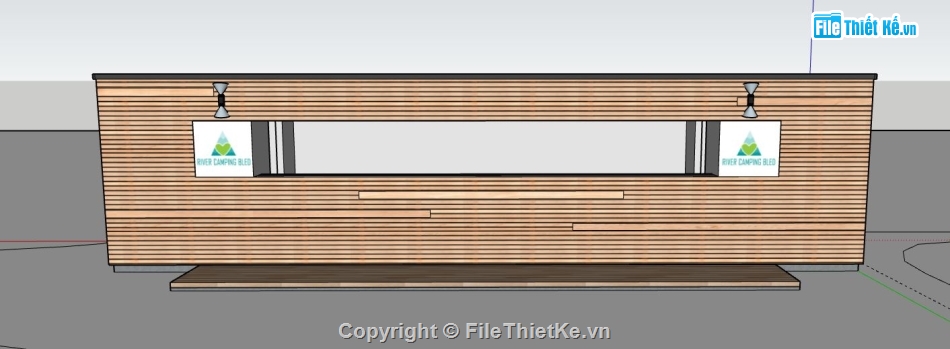 quán cafe file sketchup,Quán cafe,file su quán cafe,quán cafe model su,sketchup quán cafe