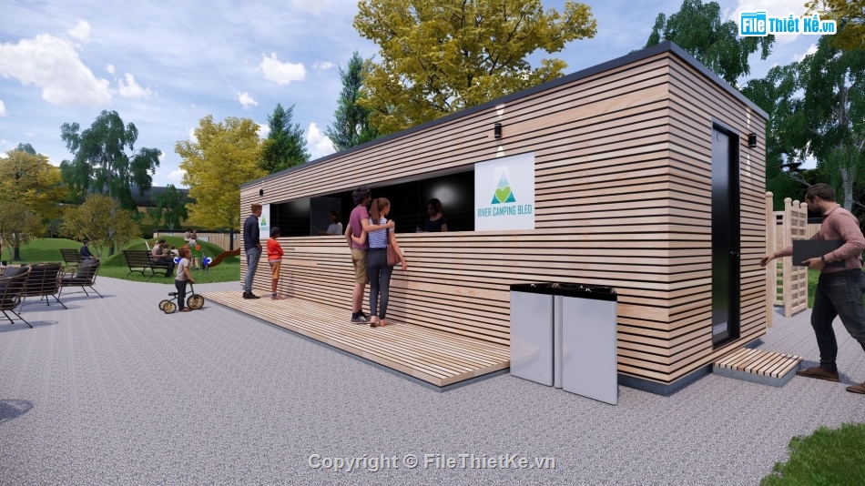 quán cafe file sketchup,Quán cafe,file su quán cafe,quán cafe model su,sketchup quán cafe