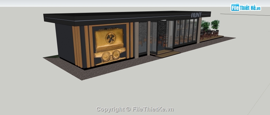 Quán cafe,file su quán cafe,quán cafe file sketchup,model su quán cafe,quán cafe file su